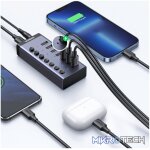 UGreen 7 in 1 USB 3.0 Hub-Grey - Image 5