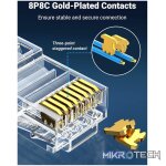 UGreen Cat6 RJ45 Modular Plugs (50 Pcs)–Transparent with Gold Contacts - Image 5