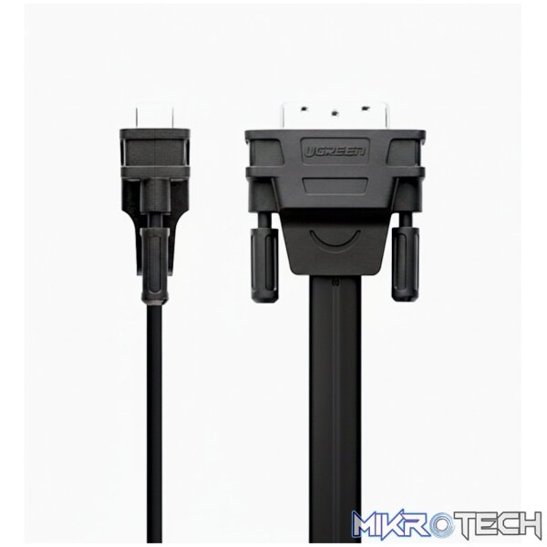 UGreen DVI-D 24+1 to VGA Active Video Adapter (Male to Female) – Black - Image 4