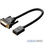UGreen DVI to HDMI Cable Adapter 15cm | Male to Female | 1080p Full HD – Black - Image 2