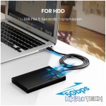 UGreen Type-C to USB 3.0 Cable 1m – Fast Charging 3A, 5Gbps Sync – Black - Image 4
