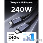 UGreen USB4 Gen4 240W USB-C to USB-C Cable (Black) - Image 3