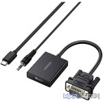 UGreen VGA to HDMI Converter | Male to Female | 1080P Full HD – Black - Image 2