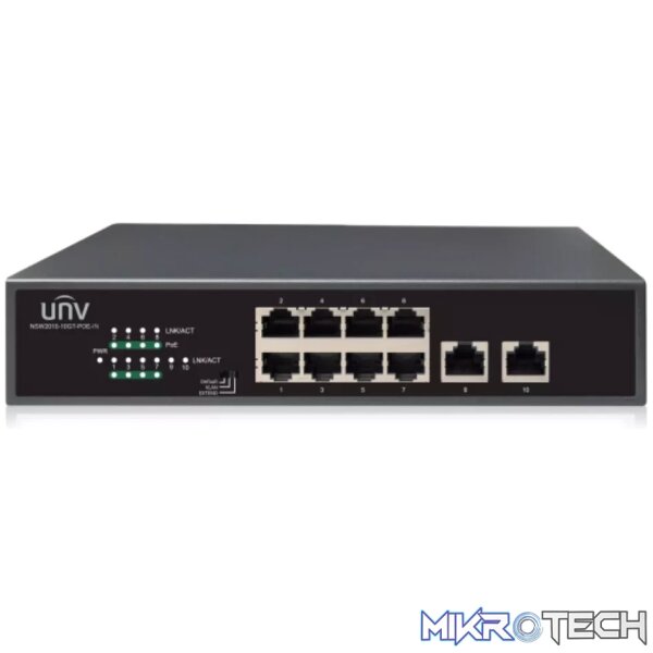 UNV - 8x Gigabit PoE Ethernet Port Switch UNV - 8x Gigabit PoE Ethernet Port Switch