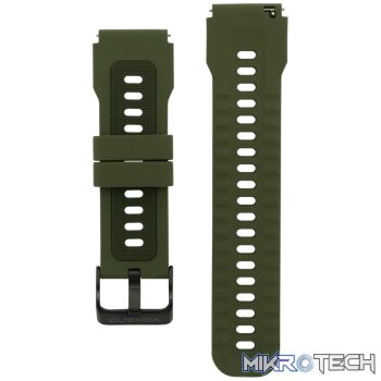 Universal Silicone 22mm Watch Strap - Green