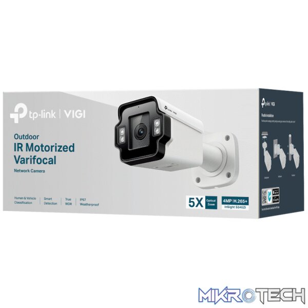 VIGI 4MP Outdoor IR Motorized Varifocal Bullet Network Camera VIGI 4MP Outdoor IR Motorized Varifocal Bullet Network Camera