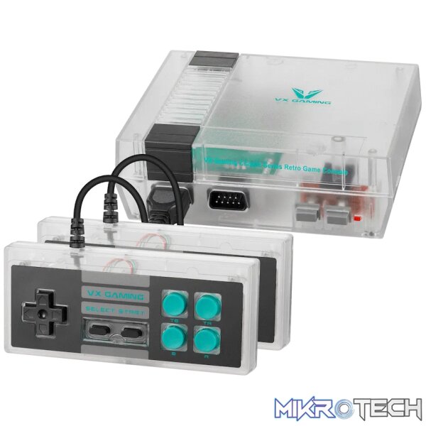 VX Gaming Classic 2.0 Series Game Station with 2 Controllers - Clear VX Gaming Classic 2.0 Series Game Station with 2 Controllers - Clear