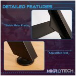 VX Gaming Donahue Gaming Desk - Black with Headphone Hook - Image 7