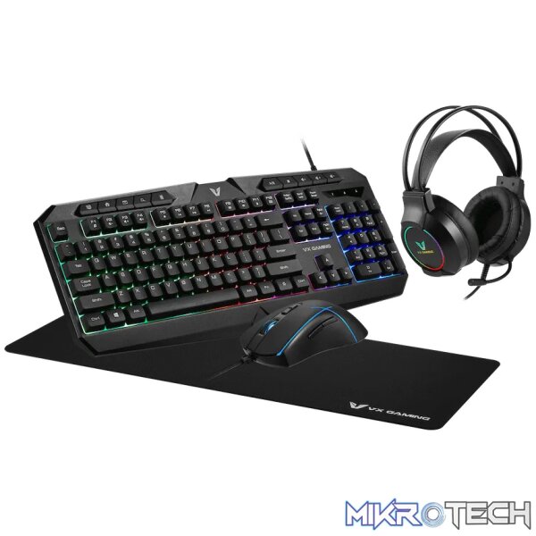 VX Gaming Heracles Series 4-in-1 Combo KB VX Gaming Heracles Series 4-in-1 Combo KB