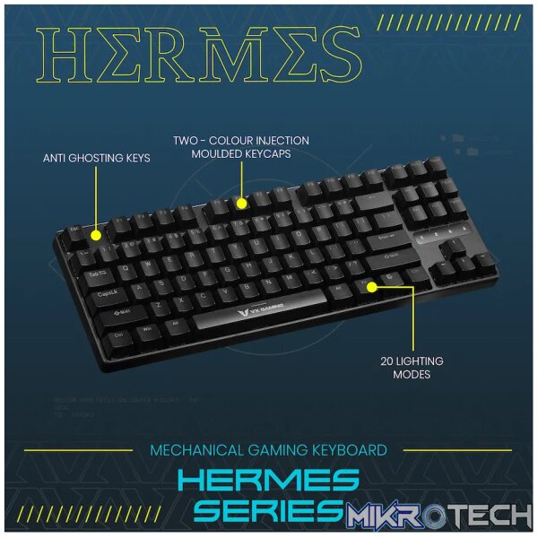 VX Gaming Hermes Series Mechanical Gaming Keyboard - Image 5