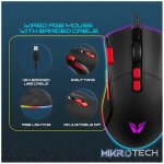 VX Gaming Morpheus Series Wired RGB Mouse with Braided Cable - Image 6