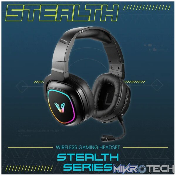 VX Gaming Stealth Series Wireless Gaming Headset - RGB - Image 9