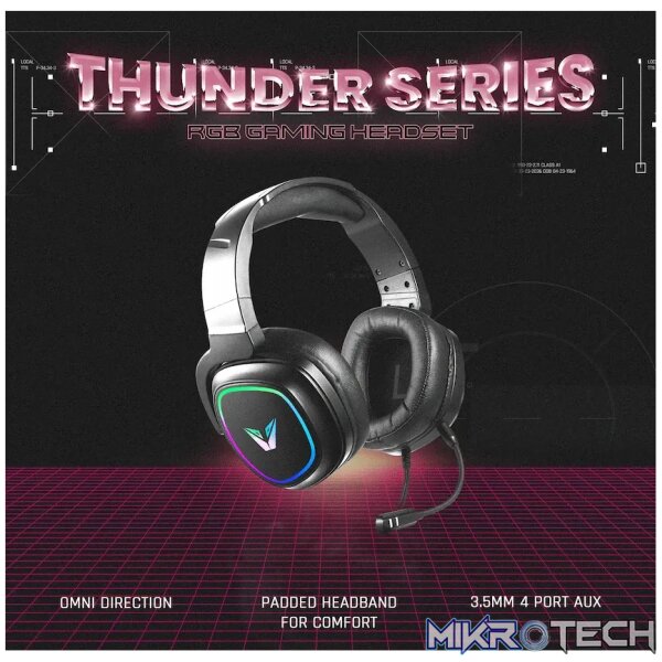 VX Gaming Thunder series Gaming Headset RGB - Image 2