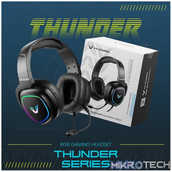 VX Gaming Thunder series Gaming Headset RGB - Image 11