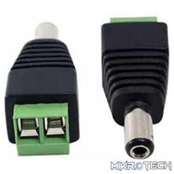 Video Security Accessories DC SCREW JACK (MALE) CCTV Accessories