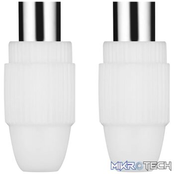 Volkano 1x Male 1x Female Coax Plugs