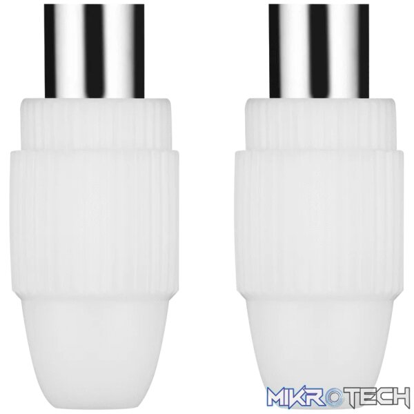 Volkano 1x Male 1x Female Coax Plugs Volkano 1x Male 1x Female Coax Plugs