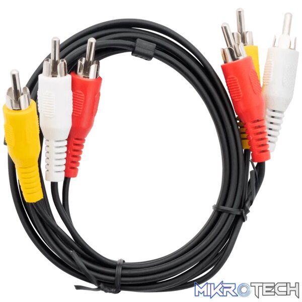 Volkano 3 RCA to 3 RCA Cable 1.5m Volkano 3 RCA to 3 RCA Cable 1.5m