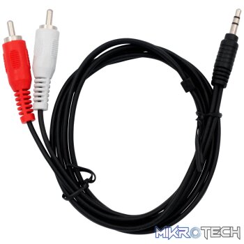Volkano 3.5mm AUX Stereo to 2 RCA Lead - 1.2m