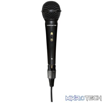 Volkano Ace Series Metal Wired Dynamic Vocal Microphone - Black