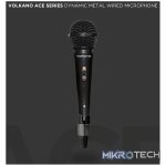 Volkano Ace Series Metal Wired Dynamic Vocal Microphone - Black - Image 7