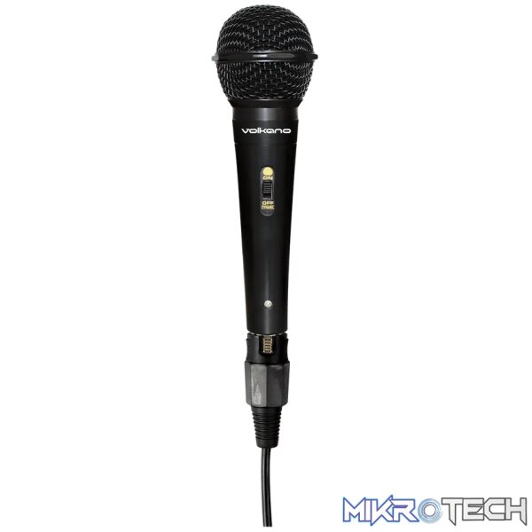 Volkano Ace Series Metal Wired Dynamic Vocal Microphone - Black Volkano Ace Series Metal Wired Dynamic Vocal Microphone - Black