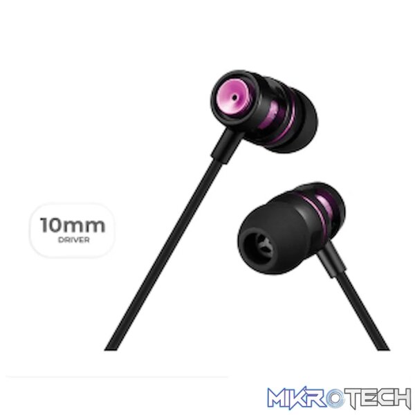 Volkano Alloy series metal earphone - Purple - Image 4
