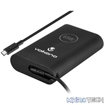 Volkano Brio Slimline series Type-C 65W Laptop Charger