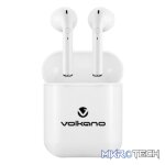 Volkano Buds Plus Series TWS with Silicone - White