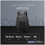 Volkano Captain 15.6 inch Laptop Backpack - Black - Image 6