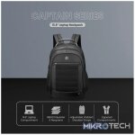 Volkano Captain 15.6 inch Laptop Backpack - Black - Image 8