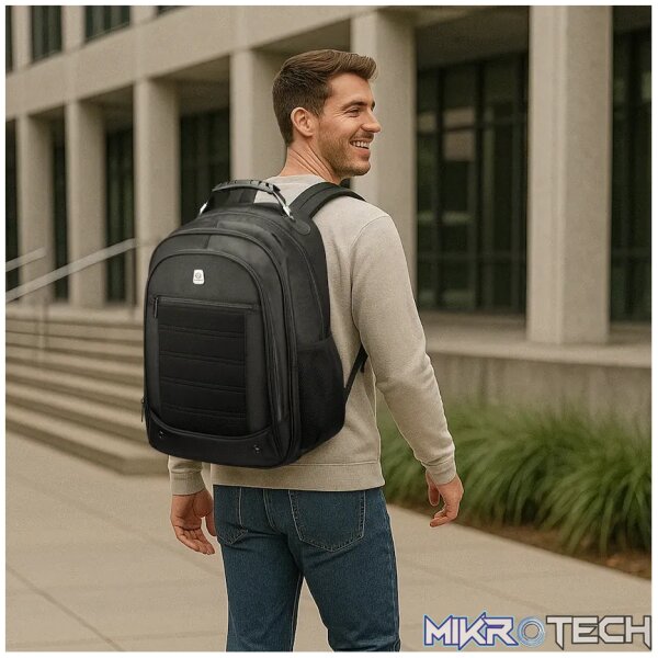 Volkano Captain 15.6 inch Laptop Backpack - Black - Image 10