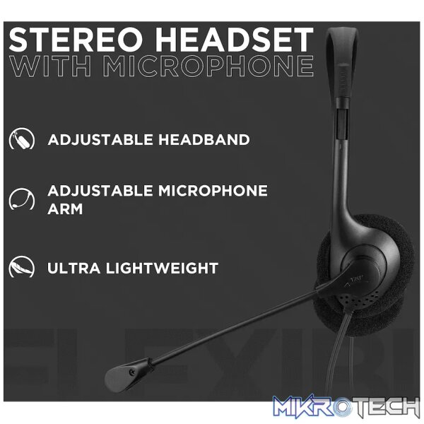 Volkano Chat 2 Stereo Headset with Boom Microphone - Image 7