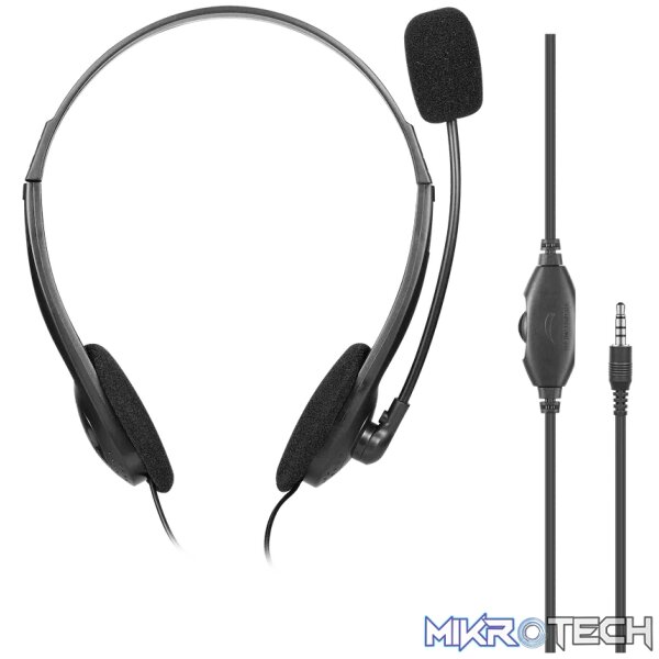 Volkano Chat 2 Stereo Headset with Boom Microphone Volkano Chat 2 Stereo Headset with Boom Microphone