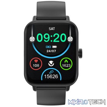 Volkano Chroma Series Smartwatch with Black Strap