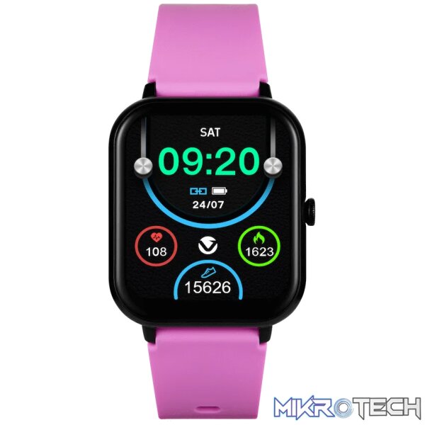 Volkano Chroma Series Smartwatch with Flamingo Pink Strap - Image 4