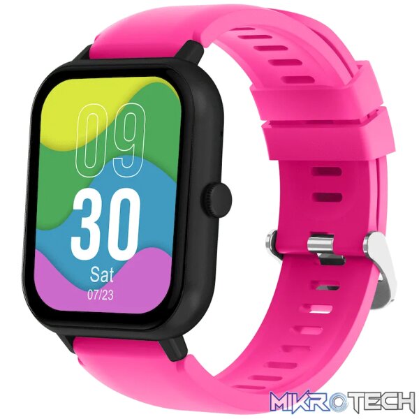 Volkano Chroma Series Smartwatch with Pink Strap - Image 2
