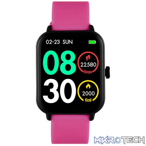 Volkano Chroma Series Smartwatch with Pink Strap Volkano Chroma Series Smartwatch with Pink Strap