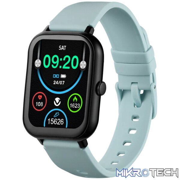 Volkano Chroma Series Smartwatch with Teal Strap - Image 2