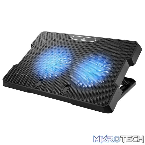 Volkano Crisp Series Upright 45-Degree Cooling Pad - Dual Fan Volkano Crisp Series Upright 45-Degree Cooling Pad - Dual Fan