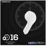 Volkano Crystalline Series TWS Earphone - White - Hardbox - Image 5