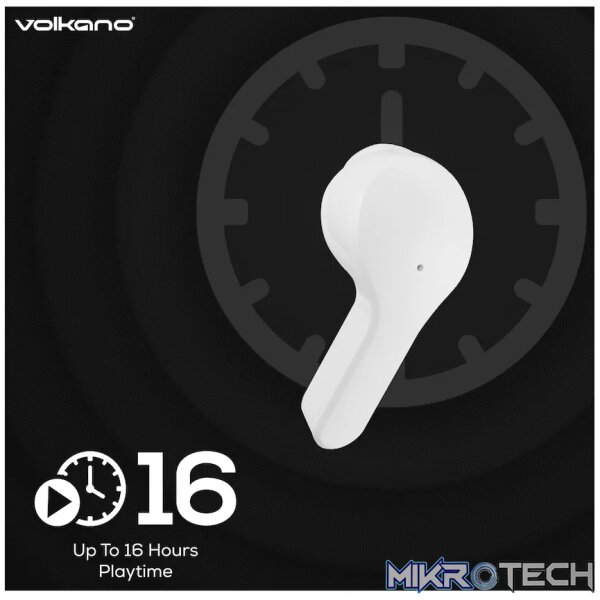 Volkano Crystalline Series TWS Earphone - White - Hardbox - Image 5