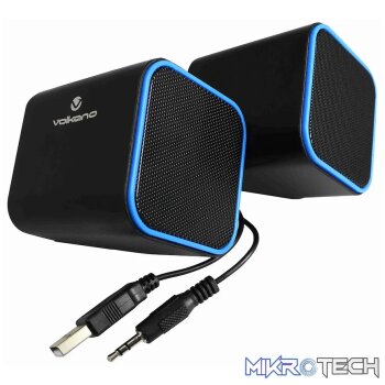 Volkano Diamond Series USB Speaker - Blue