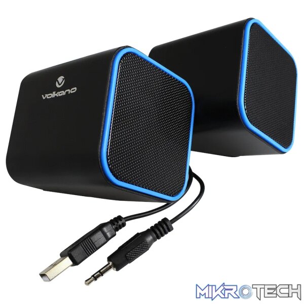Volkano Diamond Series USB Speaker - Blue - Image 5