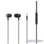 Volkano Earphones with Mic - STANNIC SERIES - Black - Image 3