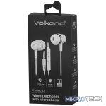 Volkano Earphones with Mic - Stannic Series - White - Image 8