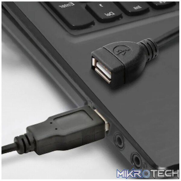 Volkano Extend Series USB Extension Cable - 2m - Black - Image 4