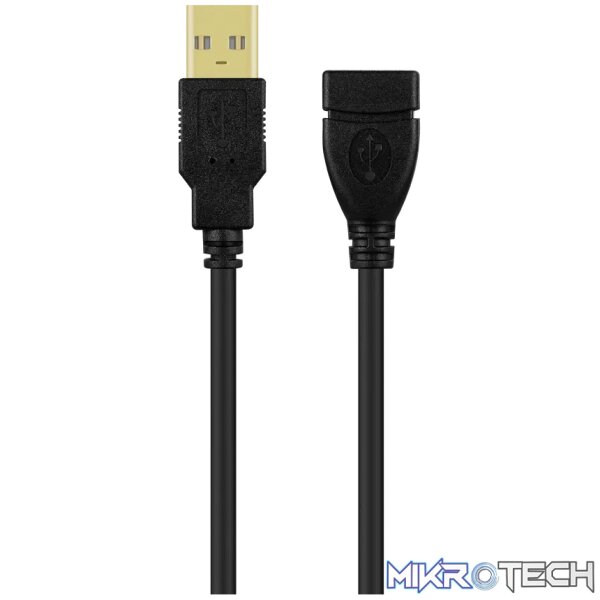 Volkano Extend Series USB Extension Cable - 2m - Black Volkano Extend Series USB Extension Cable - 2m - Black