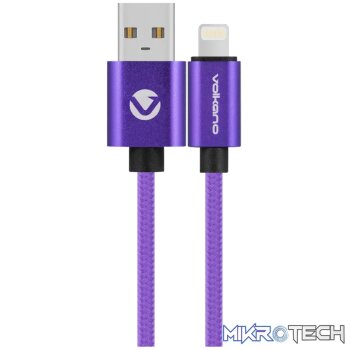Volkano Fashion series cable Lightning 1.8m - Purple