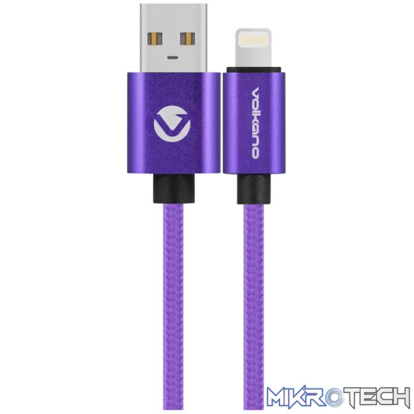 Volkano Fashion series cable Lightning 1.8m - Purple Volkano Fashion series cable Lightning 1.8m - Purple
